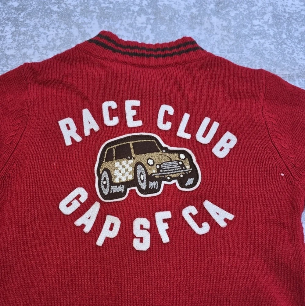 Gap Red Kids Jacket with Car Patch